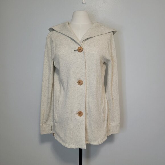 Tentree Ivy Hooded Waffle Knit Longsleeve Cardigan  Size L - Picture 1 of 13